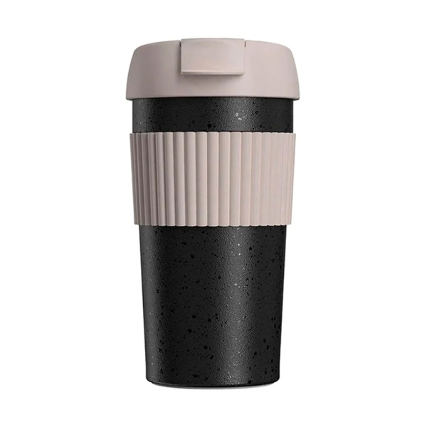 Термокружка Kiss Kiss KKF Rainbow Vacuum Coffee Tumbler, чёрный/серый